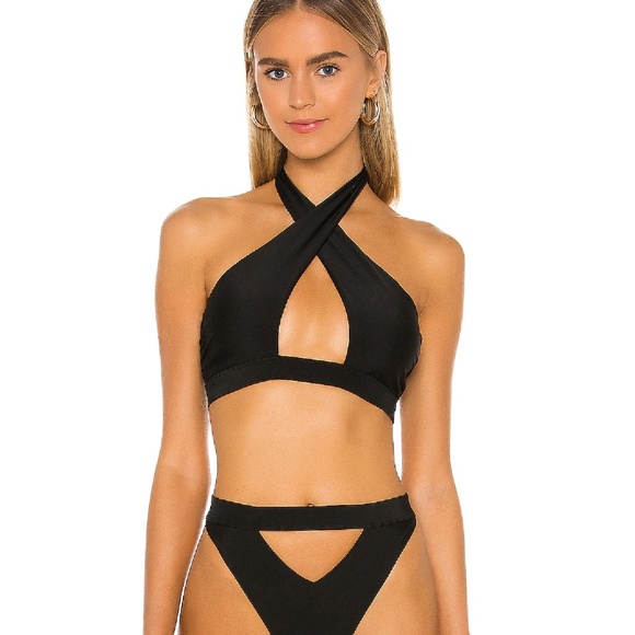 NBD Quinn Halter Bikini Top - Revolve size M - Picture 1 of 7